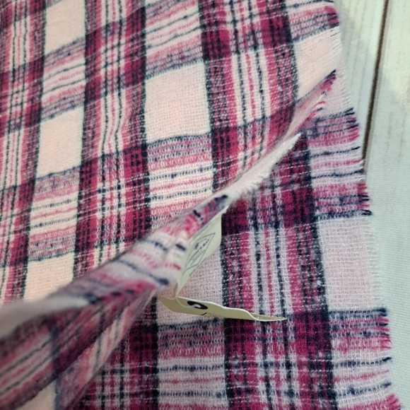 St. Johns Bay Pink Plaid Scarf - Picture 3 of 4